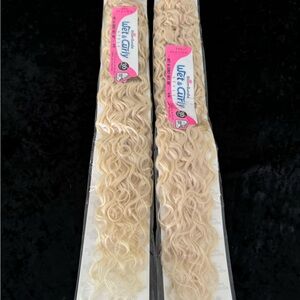 Blonde Hair Extensions Synthetic Hair